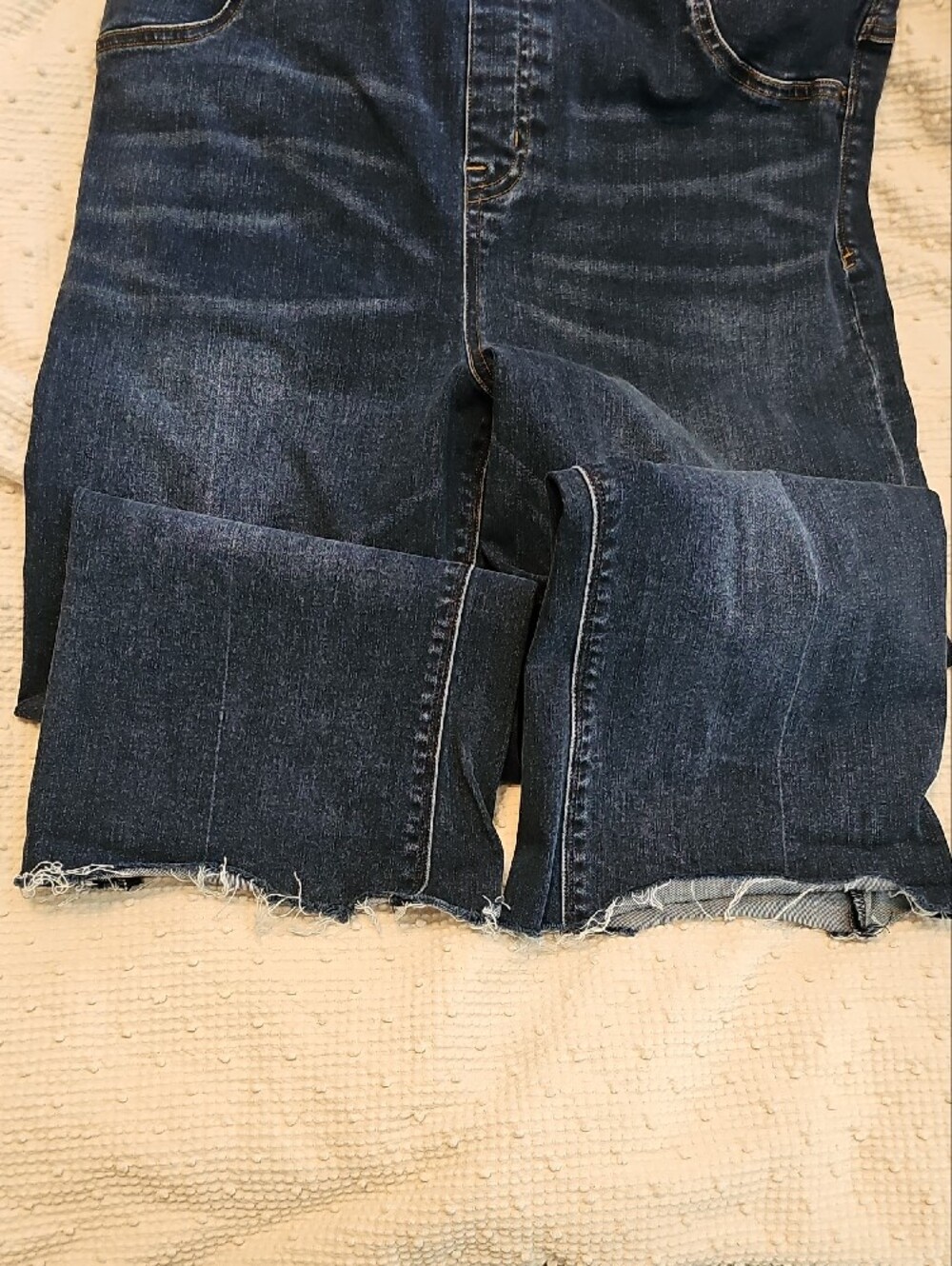 SPANX Womens Slight Flare Dark Blue Jeans - Picture 2 of 6